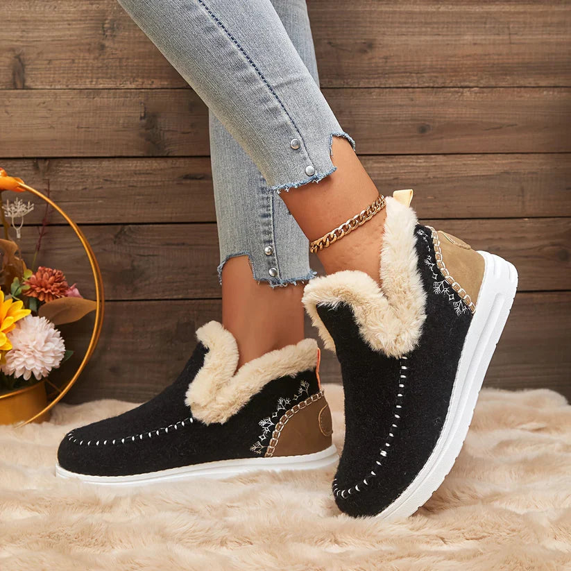 ÉLEVA™ | Bottes d'Hiver pour Femmes avec Doublure en Peluche
