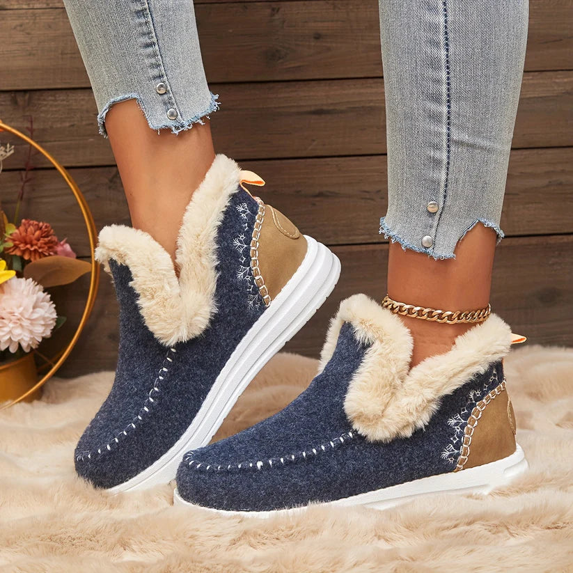 ÉLEVA™ | Bottes d'Hiver pour Femmes avec Doublure en Peluche