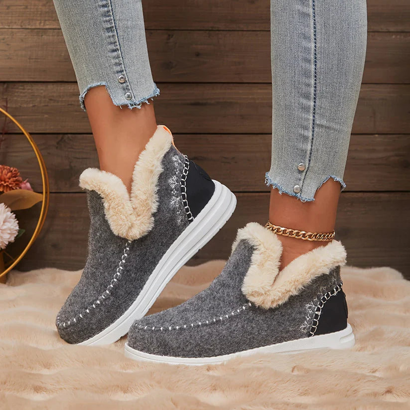 ÉLEVA™ | Bottes d'Hiver pour Femmes avec Doublure en Peluche