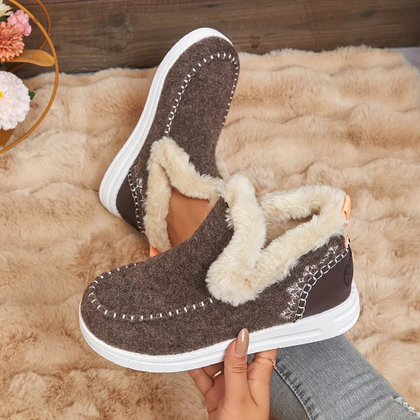 ÉLEVA™ | Bottes d'Hiver pour Femmes avec Doublure en Peluche
