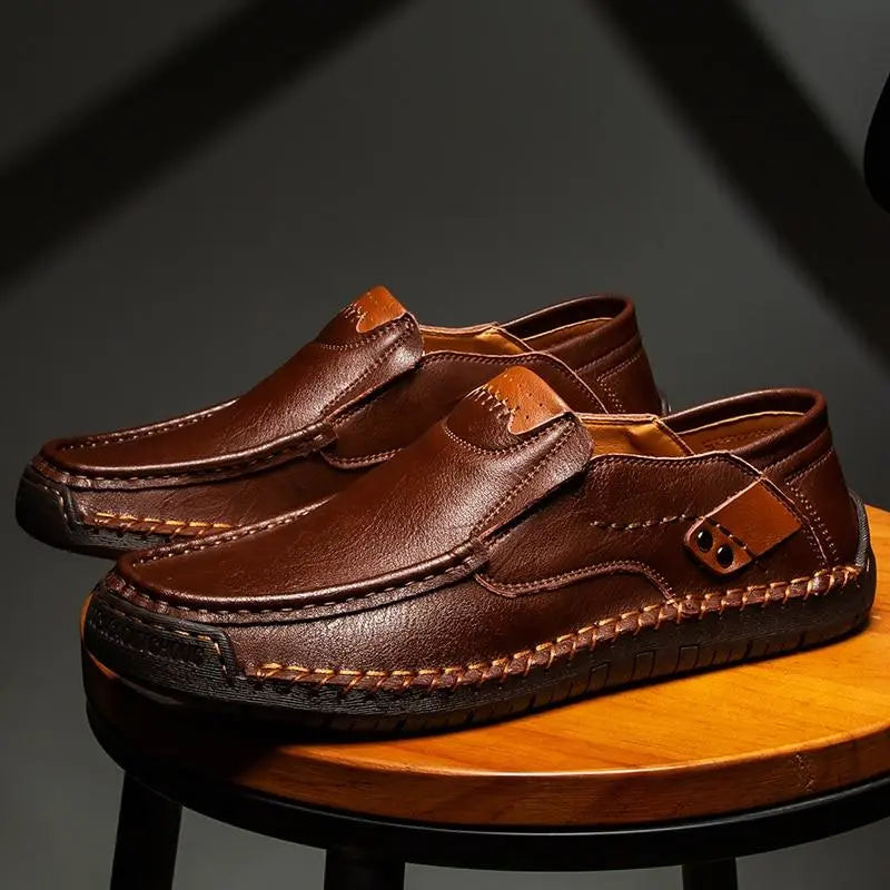 Élégance™ | Chaussures Classiques en Cuir Confortables pour Hommes