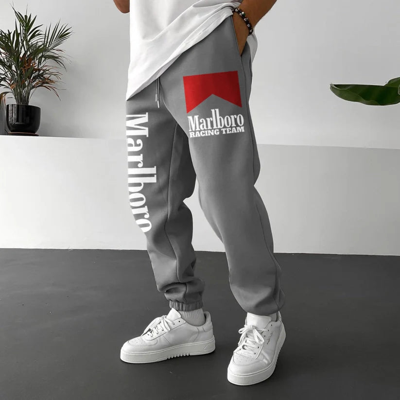 Racing Graphic Print Unisex Track Pants Casual Sweatpants