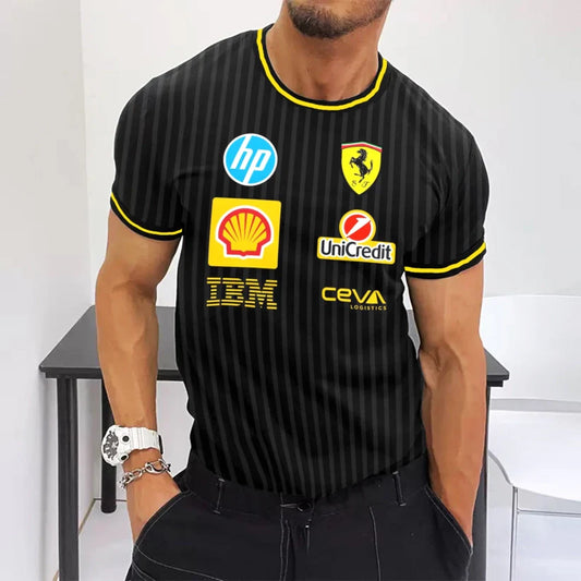 Men's Casual Racing Tights T-Shirt