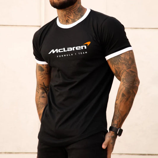 Racing Print Color Block T-shirt