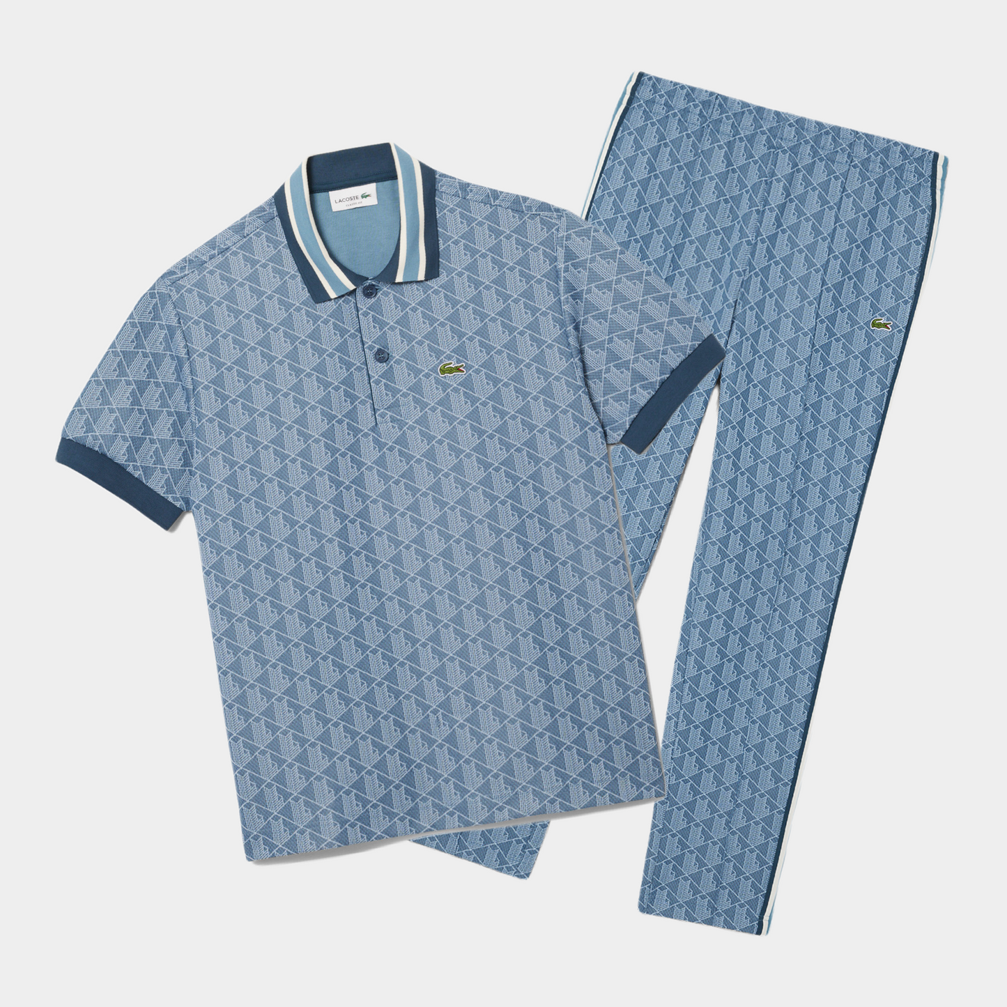 [Achetez-en 1, obtenez-en 2] Ensemble polo et pantalon de survêtement monogramme