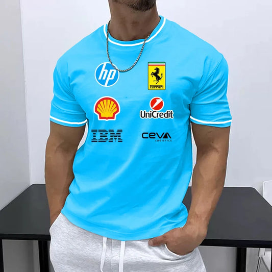 Casual Racing Design Short Sleeve T-shirt