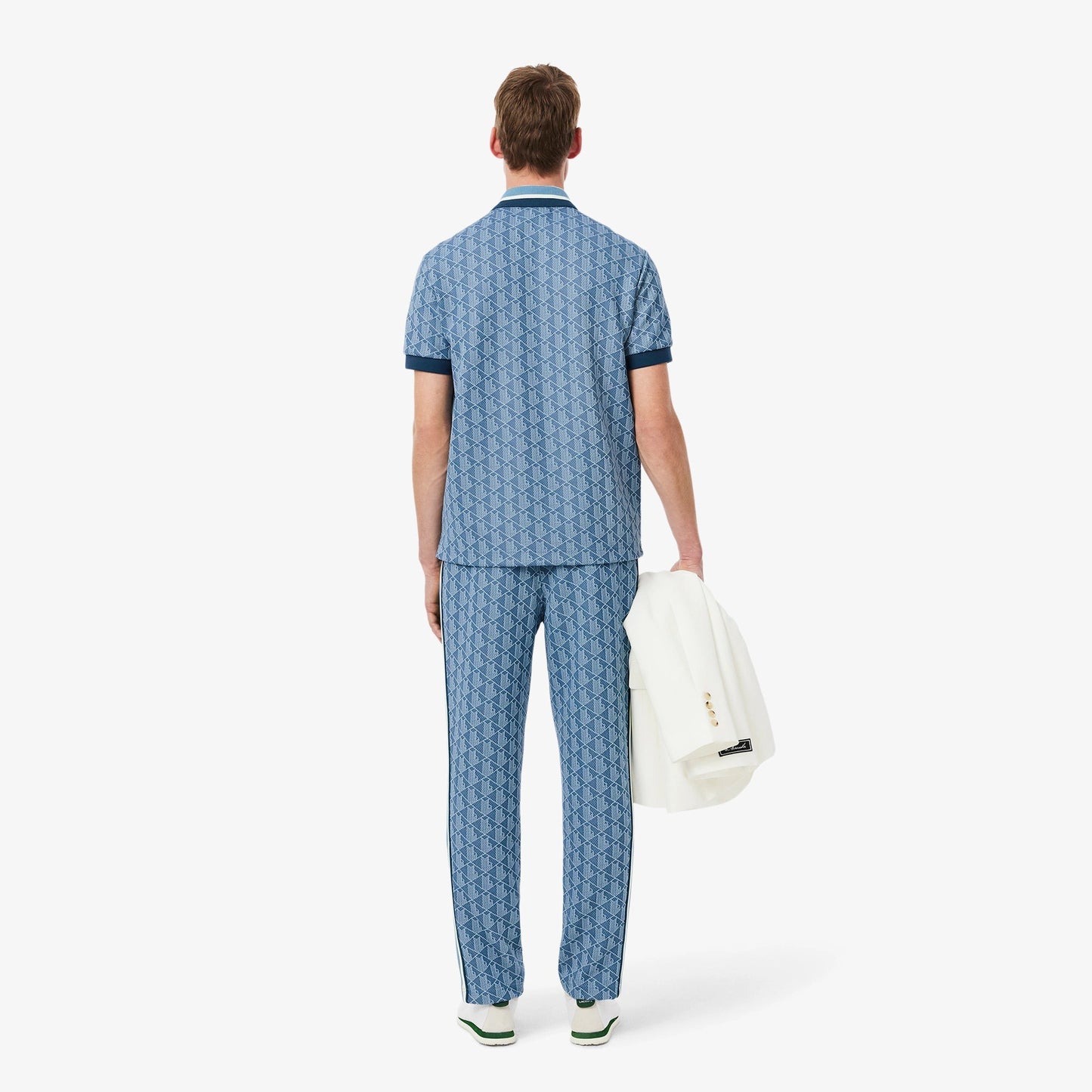 [Achetez-en 1, obtenez-en 2] Ensemble polo et pantalon de survêtement monogramme