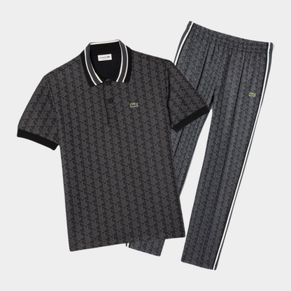 [Achetez-en 1, obtenez-en 2] Ensemble polo et pantalon de survêtement monogramme