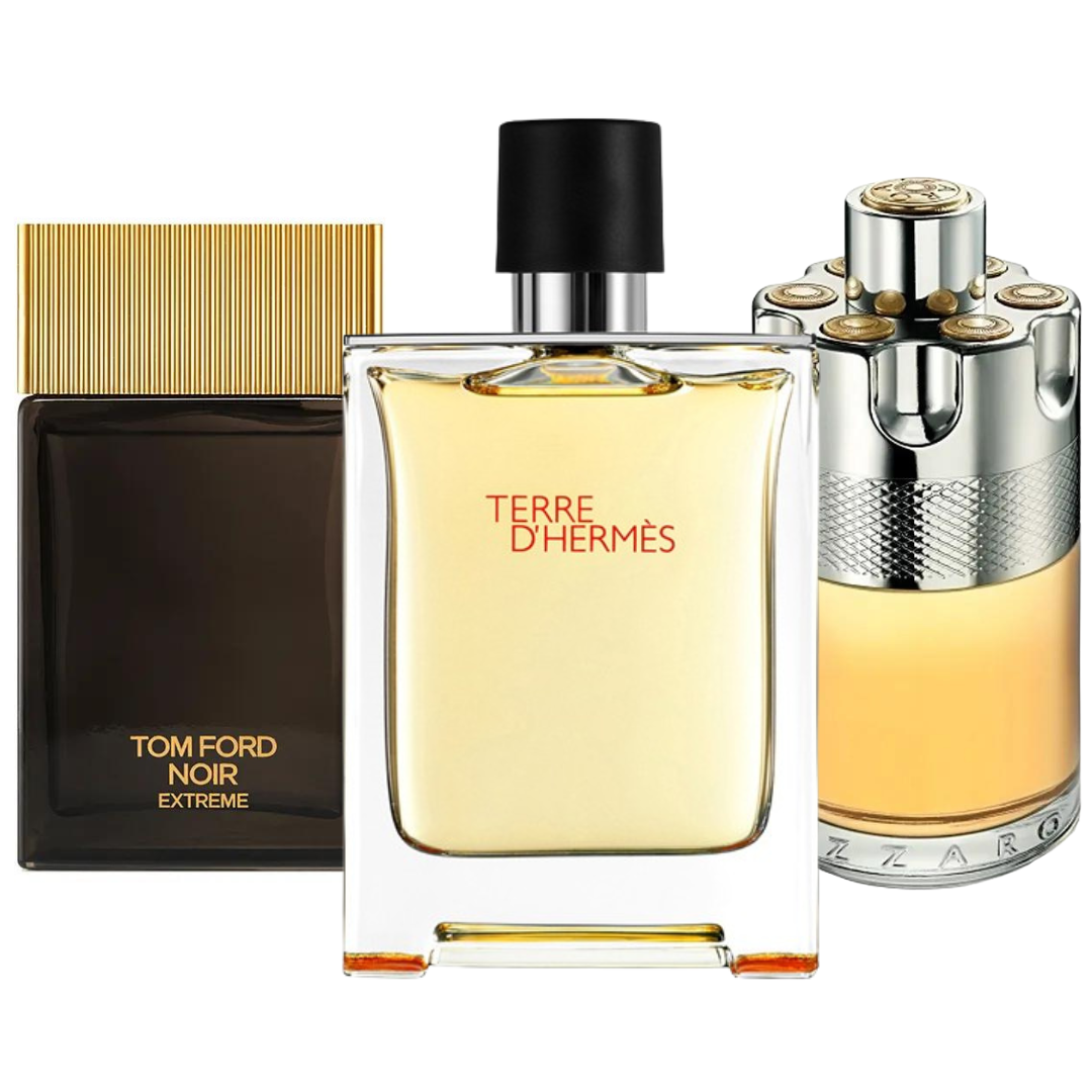 Cofanetto con 3 Fragranze: Terre d’Hermès, Azzaro Wanted e Tom Ford Noir Extreme – 100 ml