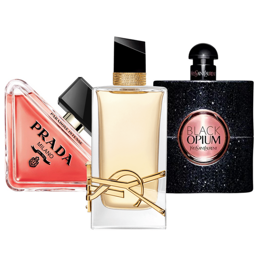 Cofanetto con 3 Fragranze: Prada Paradox, Black Opium Yves Saint Laurent e Libre – 100 ml